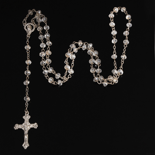 AMUSOUL Christian Classic Crystal Beads Rosary