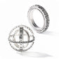 Handmade Astronomical Sphere Silver Ring (With A Free Chain)