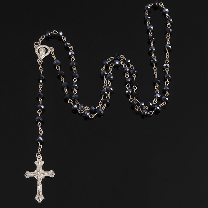 AMUSOUL Christian Classic Crystal Beads Rosary