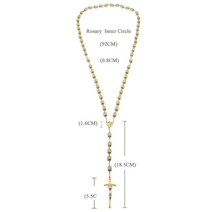 AMUSOUL Faith & Charity: Natural White Chalcedony Catholic Rosary