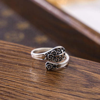 AMUSOUL "Cross of Grace" Adjustable Vintage Ring – Wear Your Faith Daily